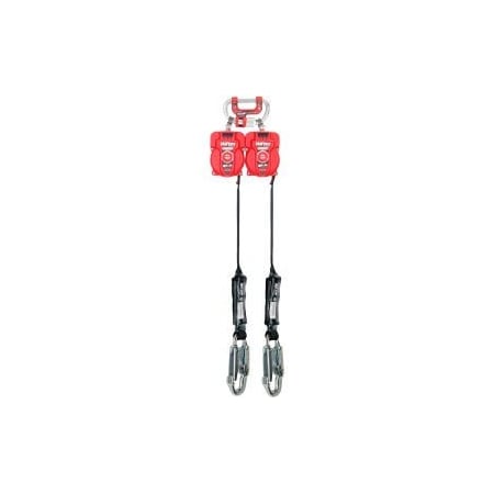 Honeywell North Miller Twin Turbo G2 6'L Fall Protection System, Steel Snap Hooks, MFLC-3-Z7/6FT MFLC-3-Z7/6FT
